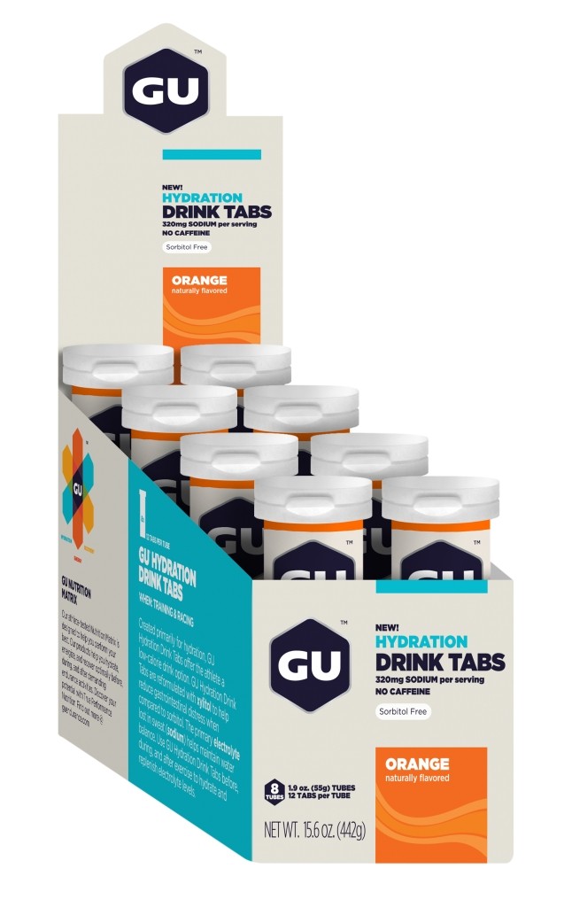 GU Hydration Drink Tabs - Orange - 8 Tubes X 12 Tabs Per Tube