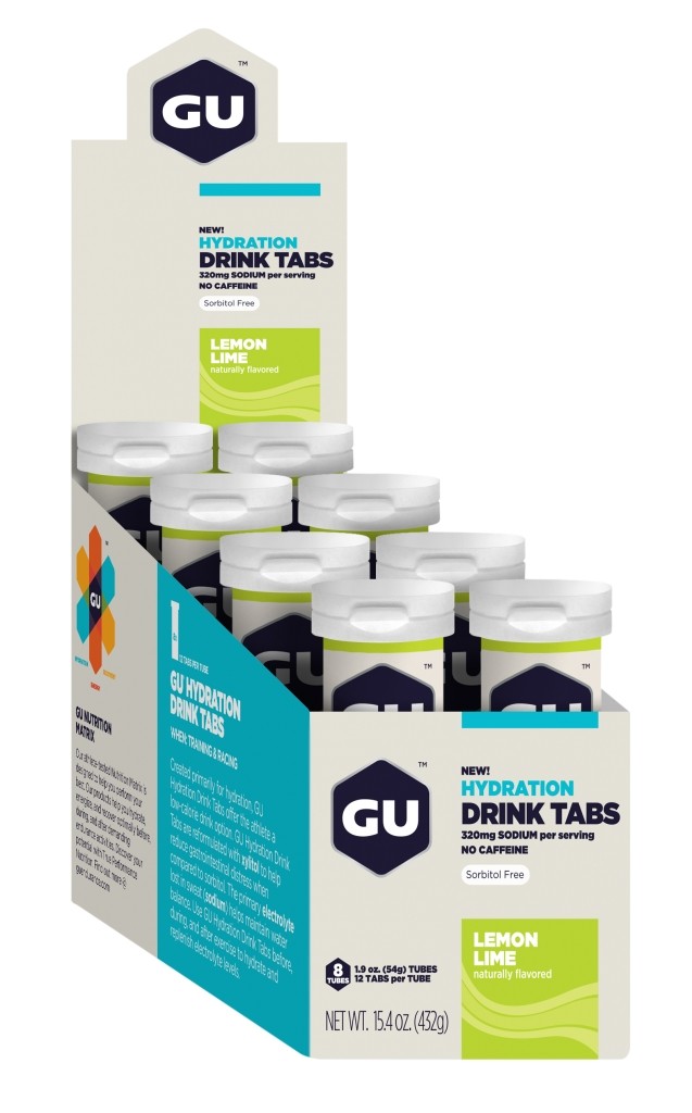 GU Hydration Drink Tabs - Lemon Lime - 8 Tubes X 12 Tabs Per Tube