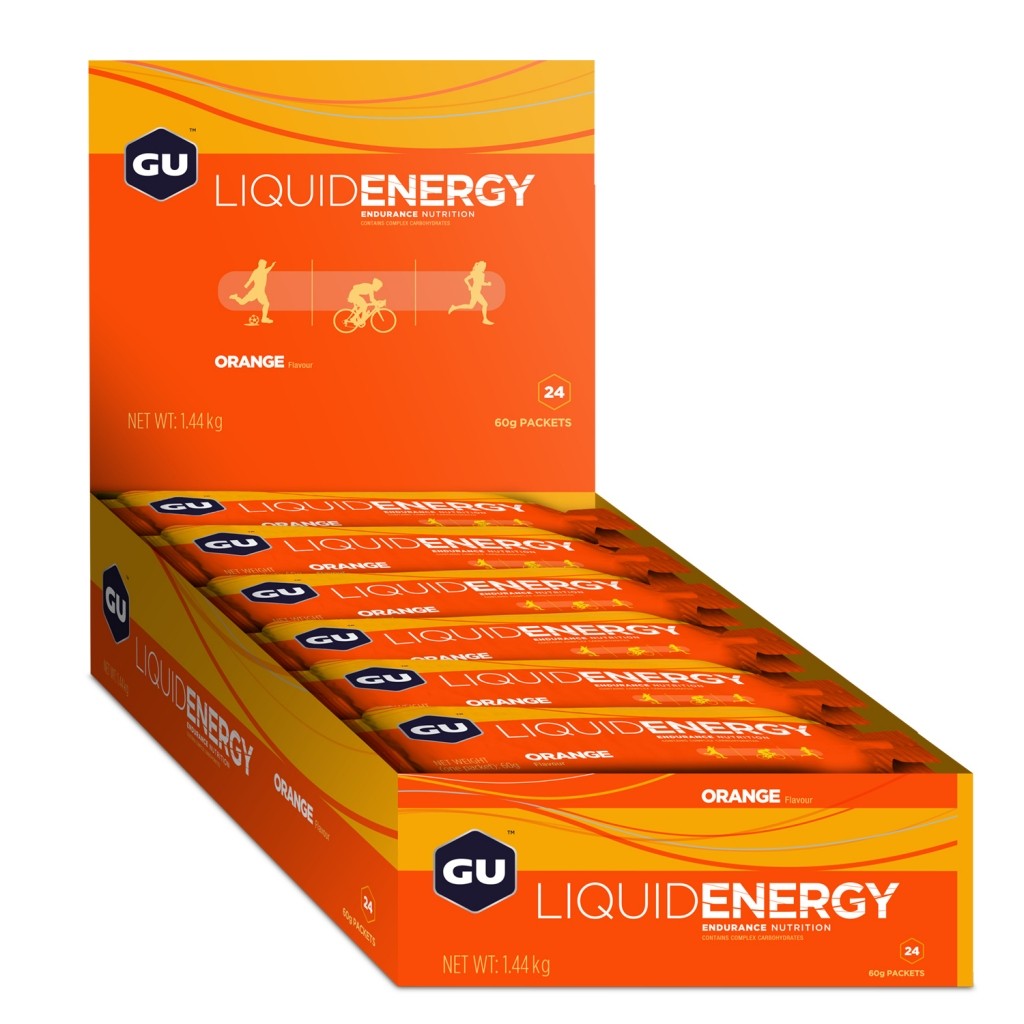 GU LIQUID ENERGY GELS - Orange 24 Pack