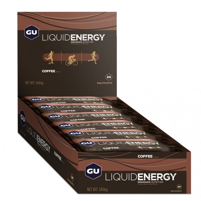 GU LIQUID ENERGY GELS - Coffee 24 Pack